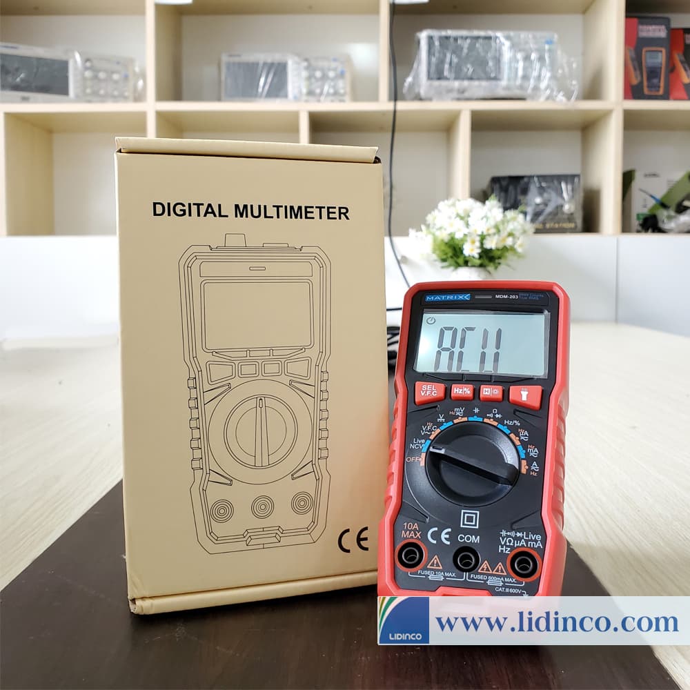 Đồng hồ đo điện Matrix MDM-203 (True RMS, NCV)