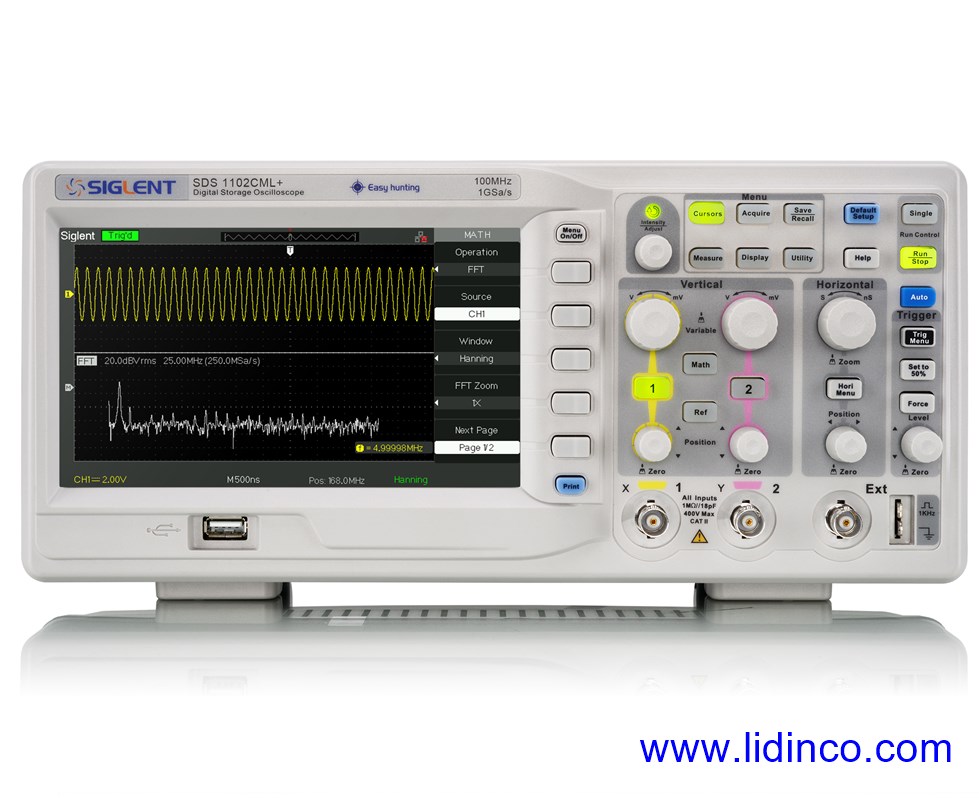 Comparison Oscilloscope Siglent - Tektronix