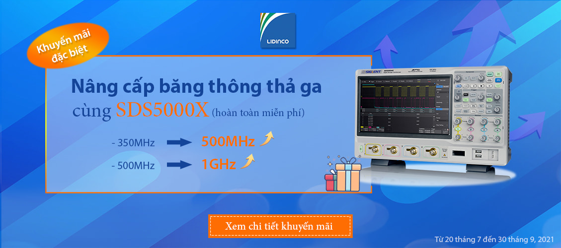 [Khuyến mãi] SDS5000X nâng cấp băng thông miễn phí