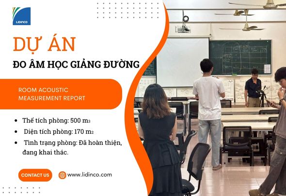 [Dự án] Đo âm học, tiếng vang phòng học