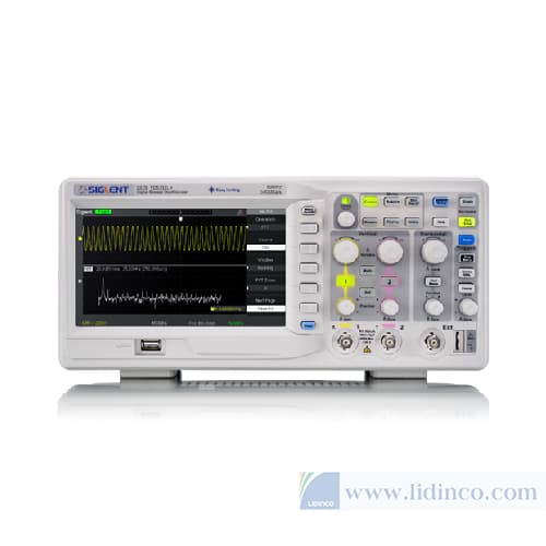Máy hiện sóng, Oscilloscope Siglent SDS1052DL+, 50MHz, 2 CH