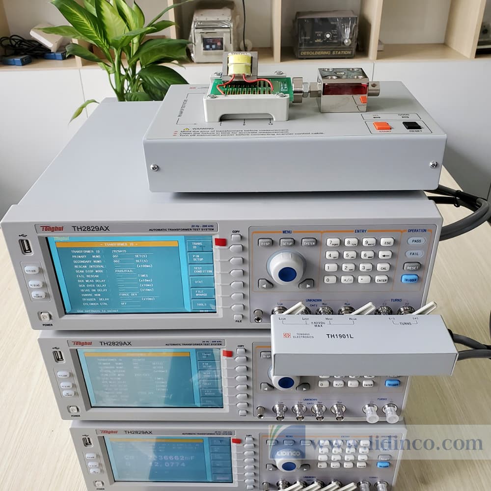 Hệ thống kiểm tra biến áp xung tự động 48 PIN TH2829AX-48 200kHz
