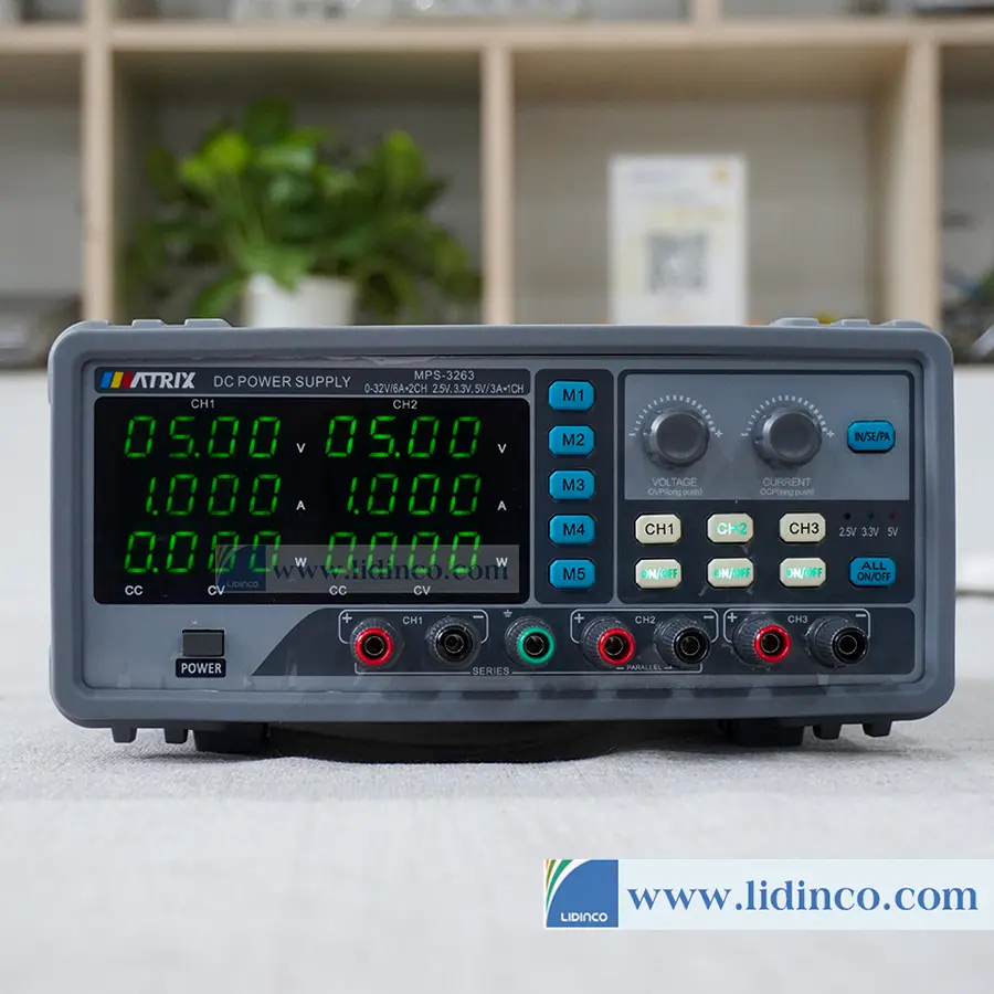 TRIPLE CHANNEL DC POWER SUPPLY Matrix MPS-3263 (32V-6A)