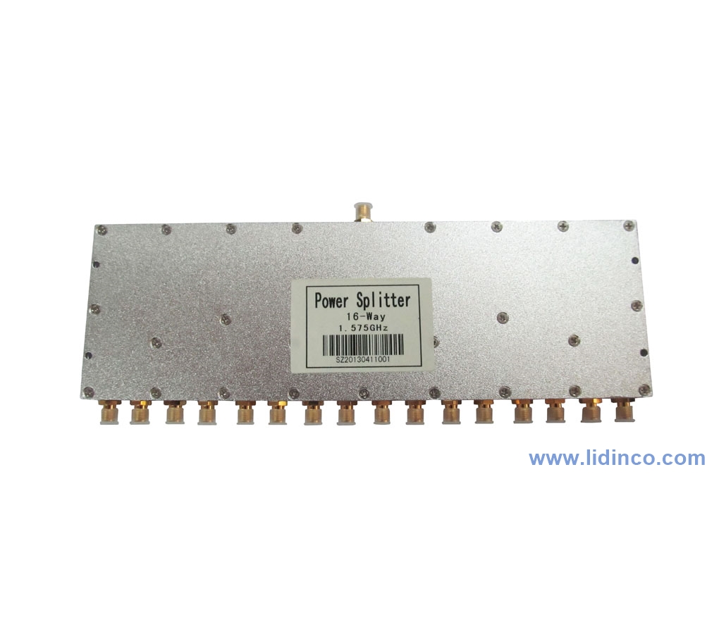 Power divider 16 way, 1550-1650MHz