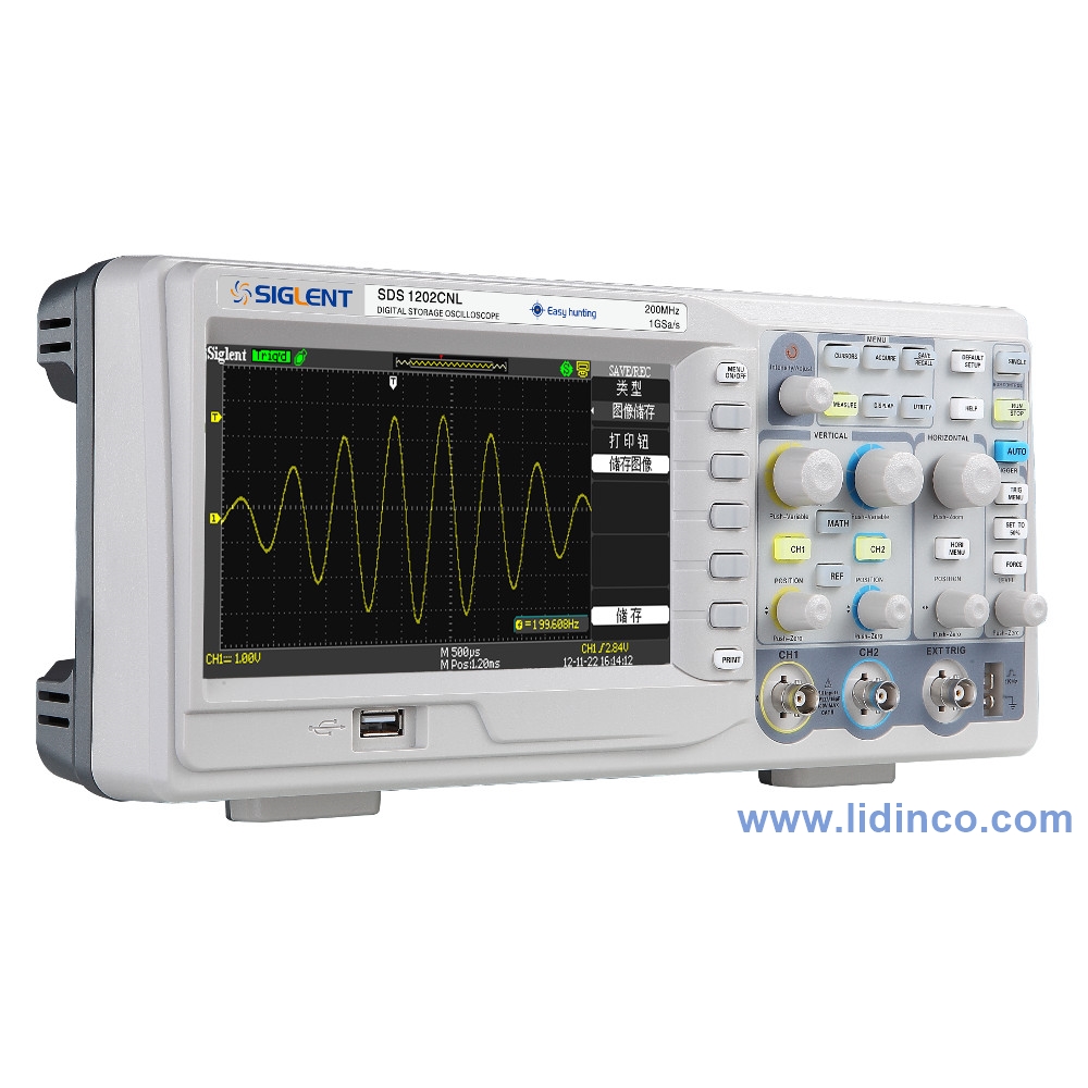 Digital Oscilloscope Siglent SDS1202CFL, 200 MHz, 2 Channel