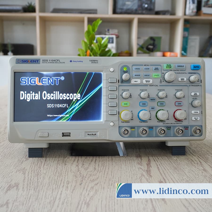Máy hiện sóng Oscilloscope Siglent SDS1104CFL 100 MHz, 4 CH